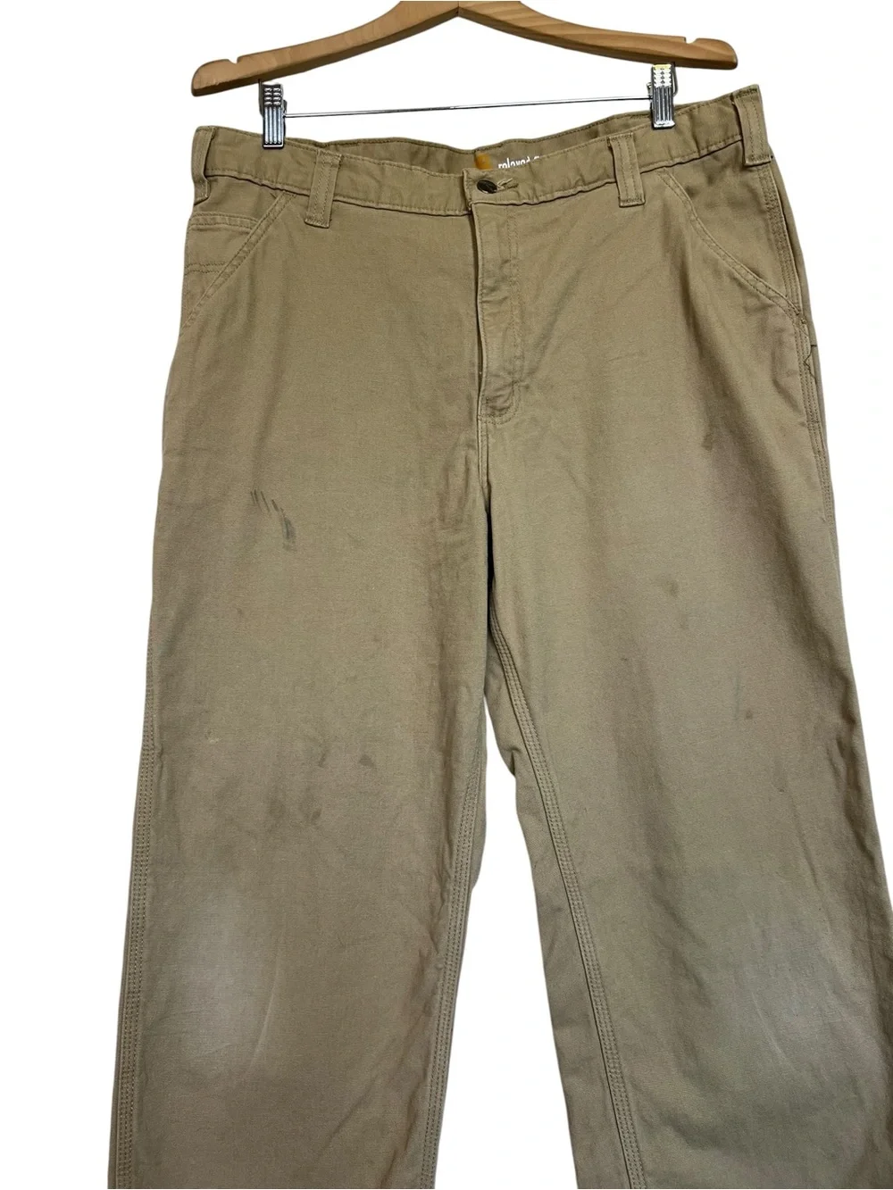 Carhartt Canvas 36X36 Lined Tan Mens Work/Outdoor Gorpcore Pants
